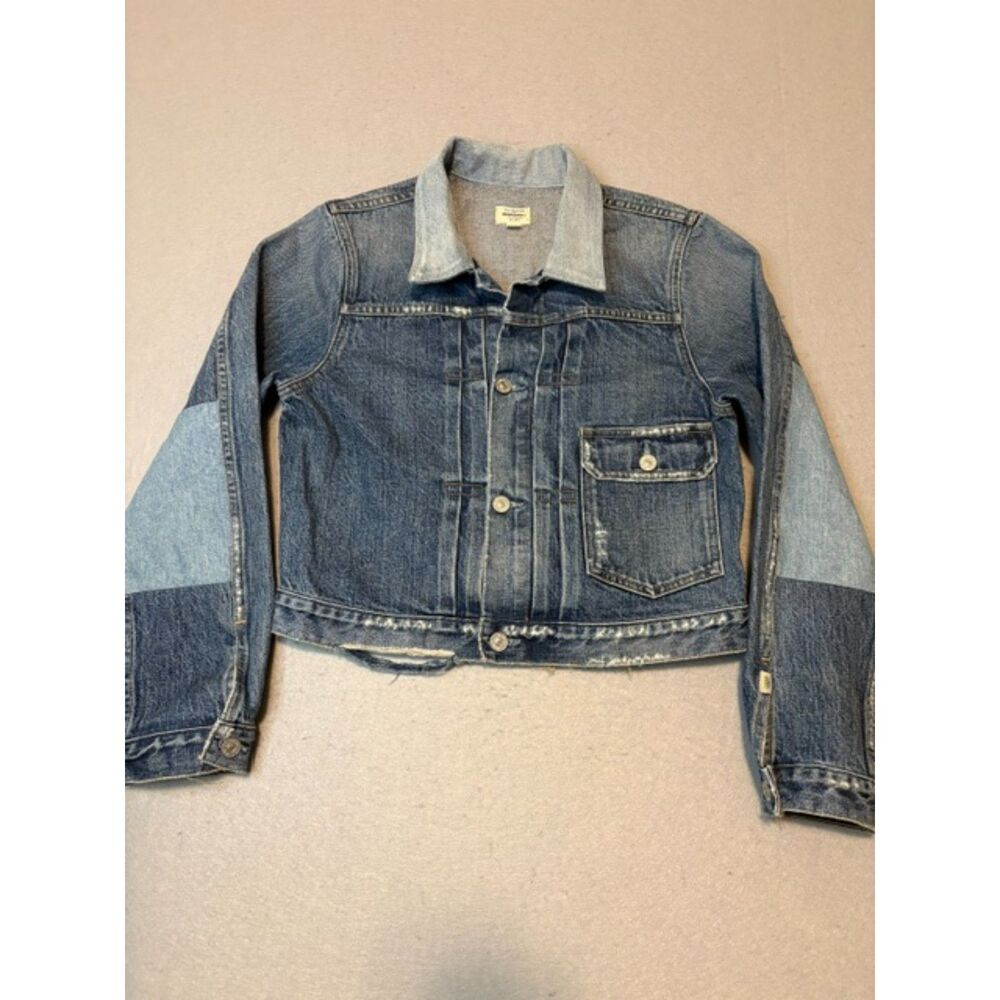 Citizens of Humanity Lee Patchwork Denim Jacket Small ONE OF A KIND Sample NWOT